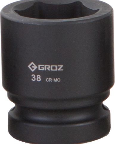 Groz 38mm 3/4" Drive Hex Impact Socket