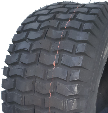 ASSEMBLY - 4"x55mm Red Plastic Rim, 11/400-4 4PR KI101 Turf Tyre, ¾" FBrgs