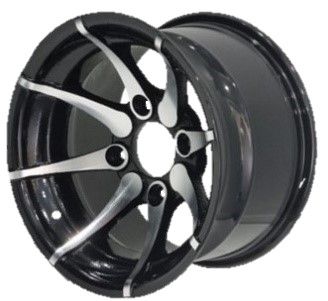 12"x7.00" Alloy ATV Rim (Rear), 4/110mm PCD, 90mm Bore, ET-7mm offset