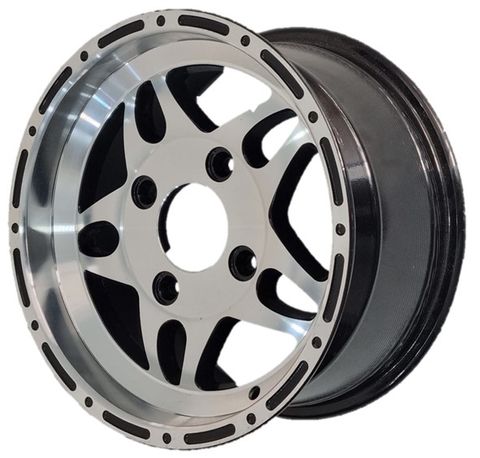 12"x6.00" Alloy ATV Rim (Front), 4/110mm PCD, 90mm Bore, ET+40mm offset