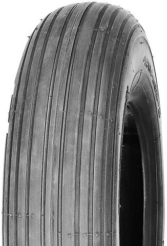 ASSEMBLY - 8"x65mm Plastic Rim, 480/400-8 4PR V5501 Ribbed Tyre, ½" Bushes