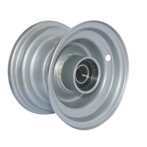 6"x4.50" Steel Rim, 52mm Bore, 85mm Hub Length, 52mm x 20mm High Speed Bearings
