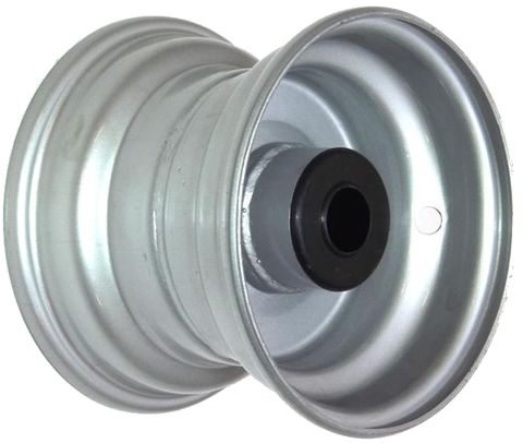 6"x4.50" Powdercoated Rim, 2" Bore, 83mm Hub Length, 2" x ¾" Nylon Bushes