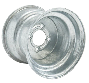 10"x8.00" Galvanised Rim, 4/4" (4/101.6mm) PCD, 69mm Bore, ET-25 Offset