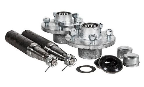 Hub Set, 1750kg, Cast Steel, Galvanised, 5/4½" (5/114.3mm) PCD, Taper Roller Bearings, Marine Seals