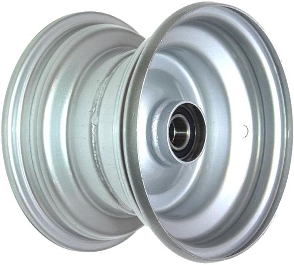 8"x5.50" Steel Rim, 52mm Bore, 85mm Hub Length, 52mm x 25mm High Speed Bearings + Hubcap