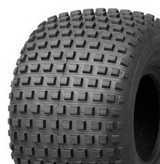 ASSEMBLY - 8"x7.00" Galv Rim, 22/11-8 4PR P323 Knobbly ATV Tyre, NO BEARINGS or BUSHES
