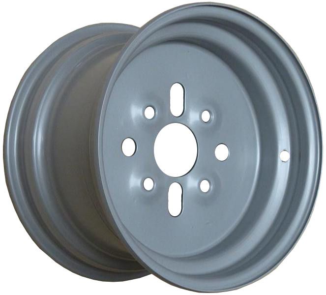 11"x6.50" Steel ATV Rim (Front), 4/110mm PCD, ET+15 - fits TRX 300 2WD 1988-1991, 115mm Backspace