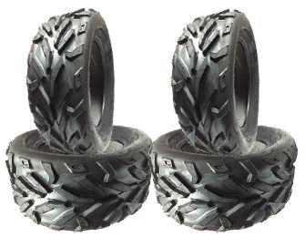 COMBO (2x ea) - 26/8R14 & 26/10R14 4PR TL Duro DI2013 Red Eagle Radial ATV Tyres - 26/8-14, 26/10-14