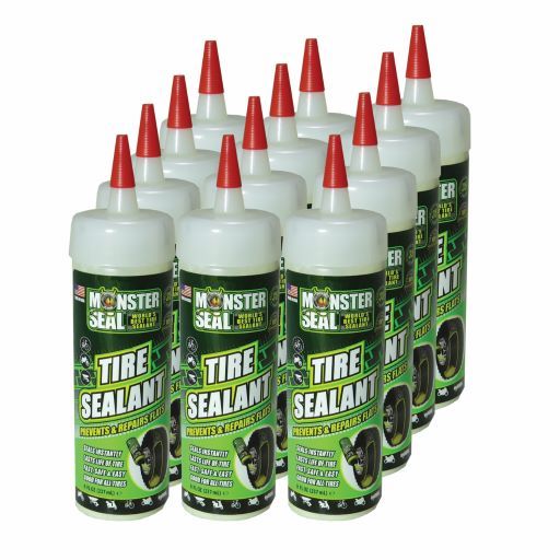 BOX OF 12 - Monster Seal Tyre Sealant, 16oz (1/2L)