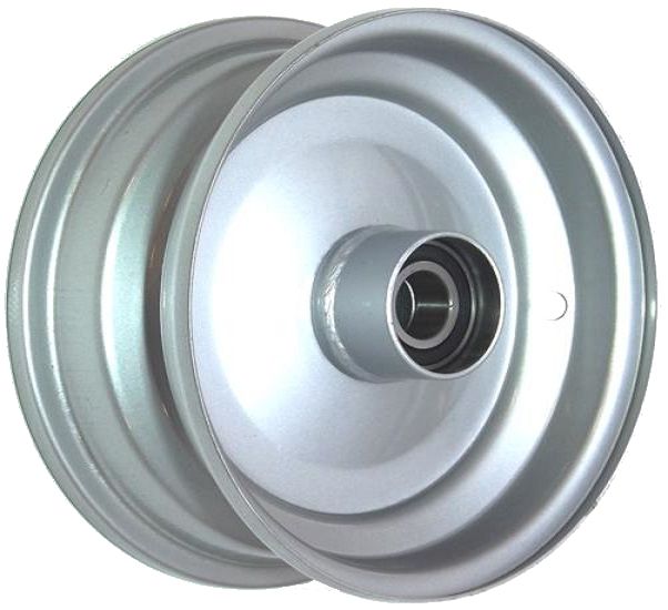 6"x2.50" Steel Rim, 52mm Bore, 85mm Hub Length, 52mm x 25mm High Speed Bearings + Hubcap