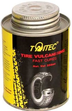 Taitec Tire Vulcanising Fast Cure Fast Dry Cement Glue, 250ml - TW-9250