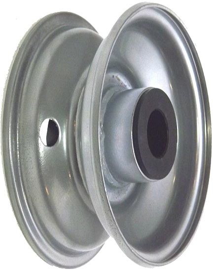 6"x65mm Steel Rim, 35mm Bore, 2" Bore, 83mm Hub Length, 2"x1" Nylon Bushes