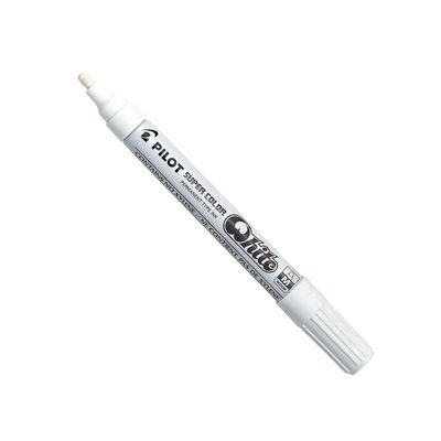 Pilot Super Color Paint Markers White 12/pk