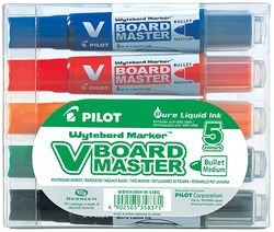 Whiteboard Markers Pilot® V Board Bullet Assorted (5)