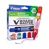 Pilot V-Board White Board Markers Assorted Colours 5/pk