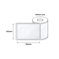 Direct Thermal Labels 40mm Core 102x152mm White 300/RL
