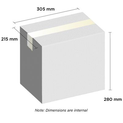 Carton White 305x215x280mm (A4 tall)