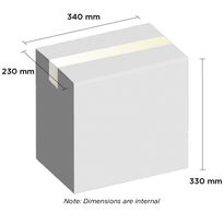 White Carton 340mm x 230mm x 330mm