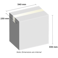 White Carton 340mm x 230mm x 330mm