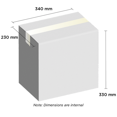 White Carton 340mm x 230mm x 330mm