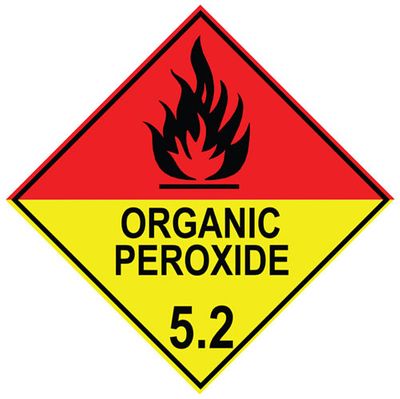Labels ORGANIC PEROXIDE 5.2 100x100mm (500)