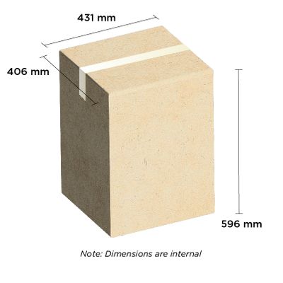 Tea Chest Carton Twin Wall 431mm x 406mm x 596mm