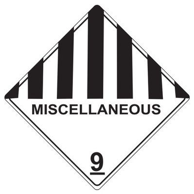 Labels MISC DANGEROUS GOODS 9 100x100mm (500)