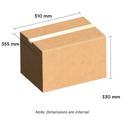 H/Duty Carton Brown 510mm x 355mm x 330mm