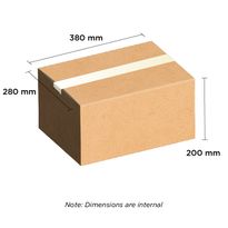 H/Duty Carton Brown 380mm x 280mm x 200mm