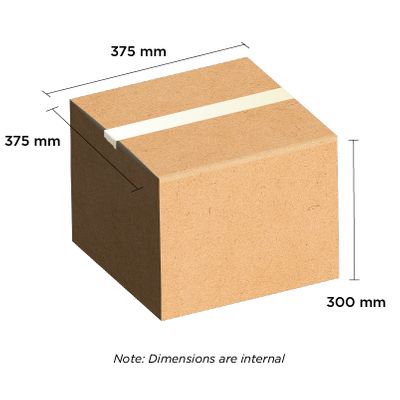 H/Duty Carton Brown 375x375x300mm