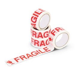 Tape FRAGILE Red/White 48mmx66m