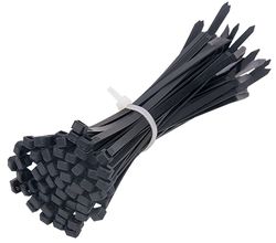 Cable Ties Black UV 150x3.6mm (100/pk)