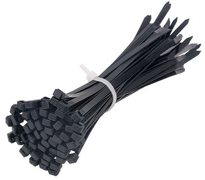 Cable Ties Black UV 160x4.8mm (100/pk)