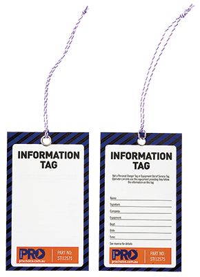 Safety Tags INFORMATION (100/pk)