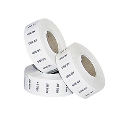 Kendo Labels White Permanent USE BY (1500/RL)