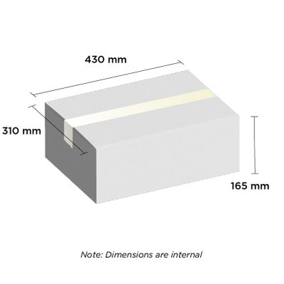 Carton White 430x310x165mm (A3)