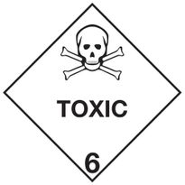 Labels TOXIC 6 100x100mm (500)