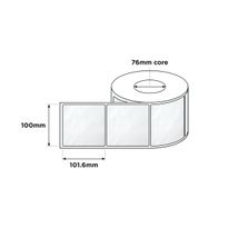 Thermal Transfer Labels 76mm Core 100x101.6mm White 1400/RL