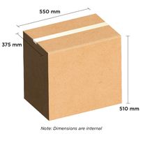H/Duty Brown Carton 550mm x 375mm x 510mm