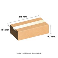 Brown Carton 315mm x 165mm x 90mm