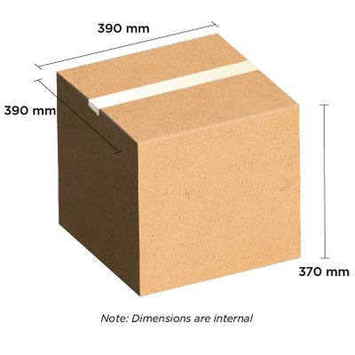 Brown Carton 390mm x 390mm x 370mm