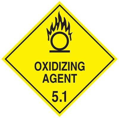 Labels OXIDISING AGENT 5.1 100x100mm (500)