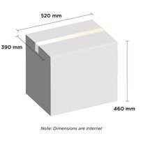 White Carton 520mm x 390mm x 460mm