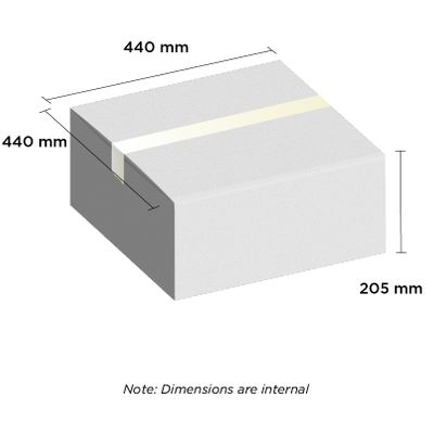 Carton White 440x440x205mm