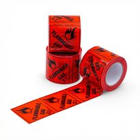 PVC Label FLAMMABLE GAS 2.1 96x100mm 500/RL