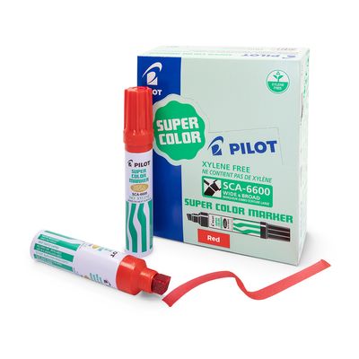 Jumbo Marker Pen Pilot 6600 Red  12/pk