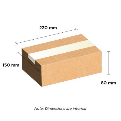 Carton Brown 230x150x80mm