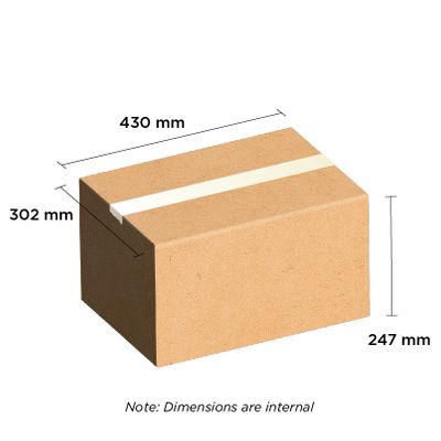 Brown Carton 430mm x 302mm x 247mm [Std A3]