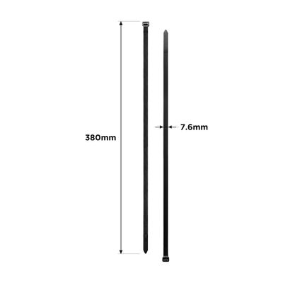 Cable Ties Black UV 380mm x 7.6mm 100/PK